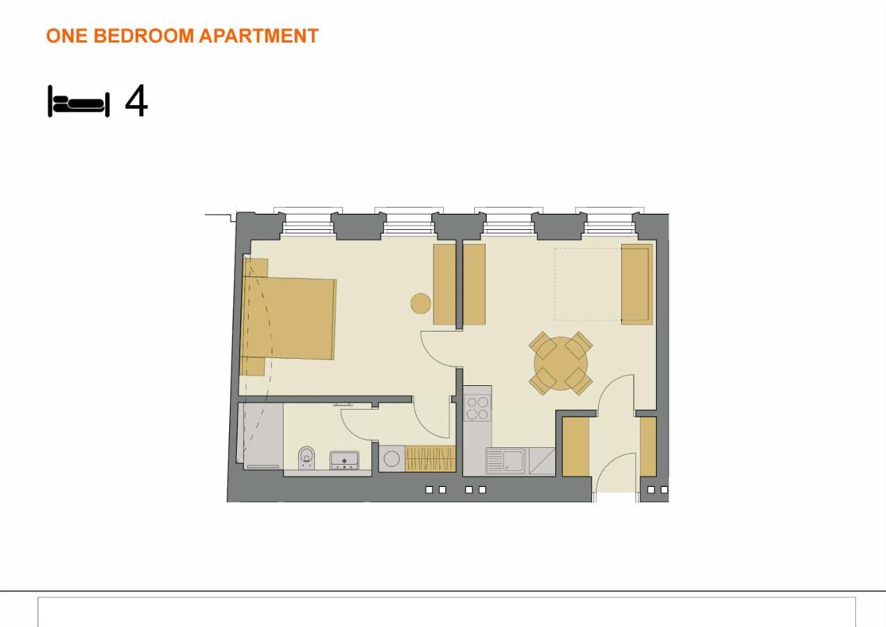 Downtown Suites Rubesova Praha Bagian luar foto